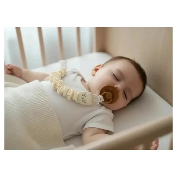 Babyjem Bürümcüklü Emzik Askısı Ekru - Görsel 3