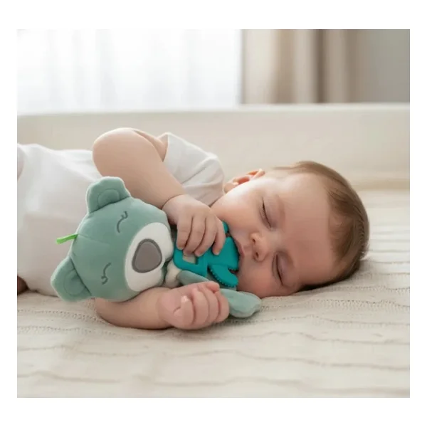 Babyjem 680 Diş Kaşıyıcılı Uyku Arkadaşım Ayıcık Yeşil - Görsel 2