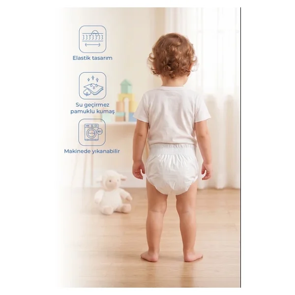 Babyjem Alıştırma Külodu 041 Beyaz - Görsel 3