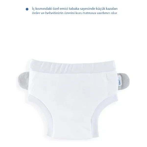 Babyjem Soft Beyaz Alıştırma Külodu - Görsel 7