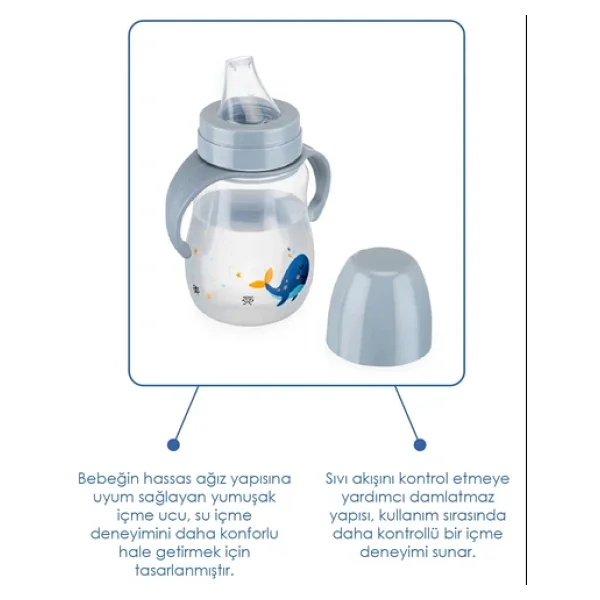 Babyjem 749 Damlatmayan Suluk 250 Ml Gri - Görsel 7