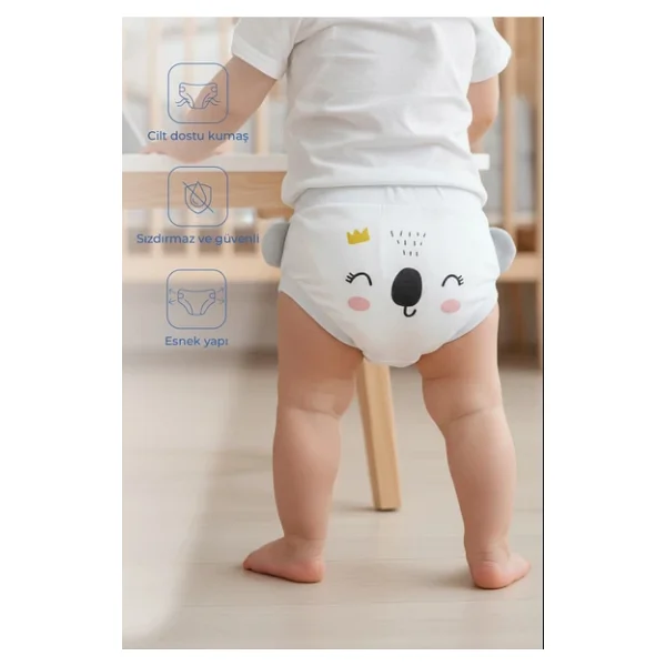 Babyjem Soft Beyaz Alıştırma Külodu - Görsel 4