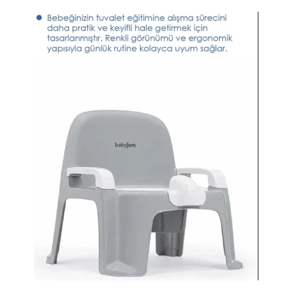 Babyjem Afacan Gri Lazımlık - Görsel 4