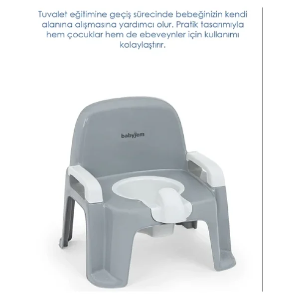 Babyjem Afacan Gri Lazımlık - Görsel 7