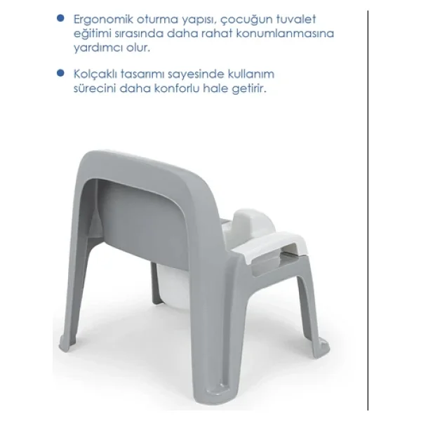 Babyjem Afacan Gri Lazımlık - Görsel 3