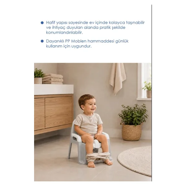 Babyjem Afacan Gri Lazımlık - Görsel 2