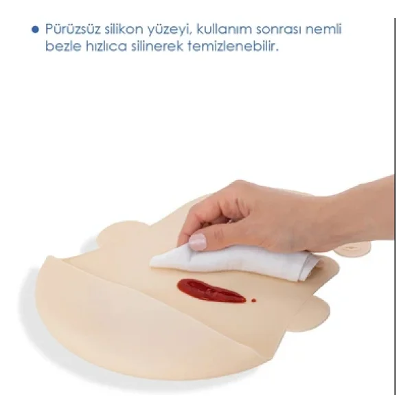 Babyjem 901 Ekru Silikon Önlük - Görsel 9