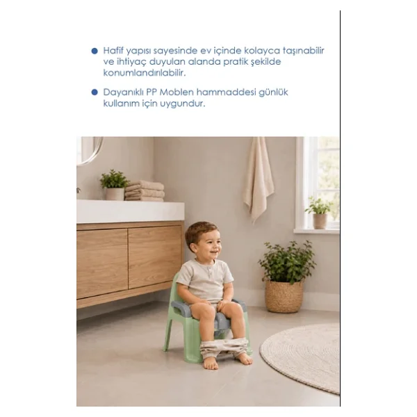 Babyjem Afacan Yeşil Lazımlık - Görsel 2