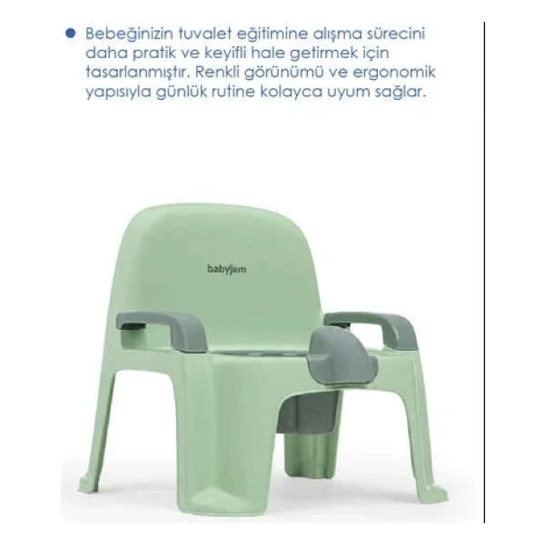 Babyjem Afacan Yeşil Lazımlık - Görsel 5