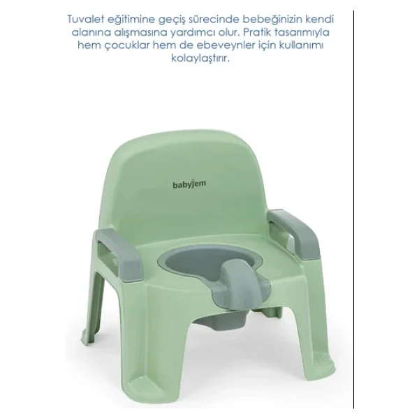 Babyjem Afacan Yeşil Lazımlık - Görsel 7