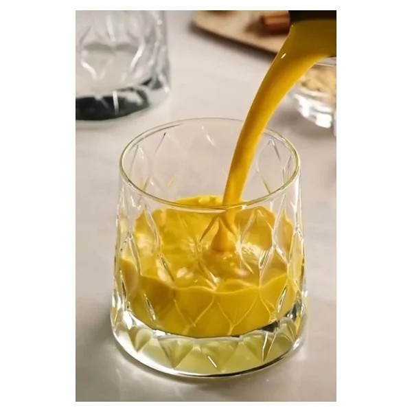 Paşabahçe Leafy 420244 440 Cc 4'lü Viski Bardağı - Görsel 6