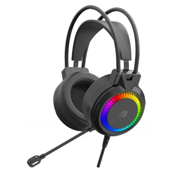 Gamebooster Hammer H02b Siyah RGB USB Kablolu Kulak Üstü Oyuncu Kulaklığı - Görsel 4