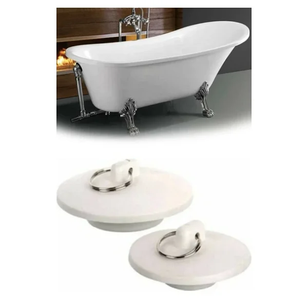 Banyo Küvet Lavabo Tıpası Lavabo Gider Tıkacı Banyo Gider Tıpası 2 Li - Görsel 4