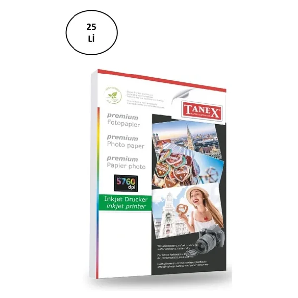 Tanex A4 180 Gr 25 Yaprak Fotoğraf Kağıdı - Görsel 3