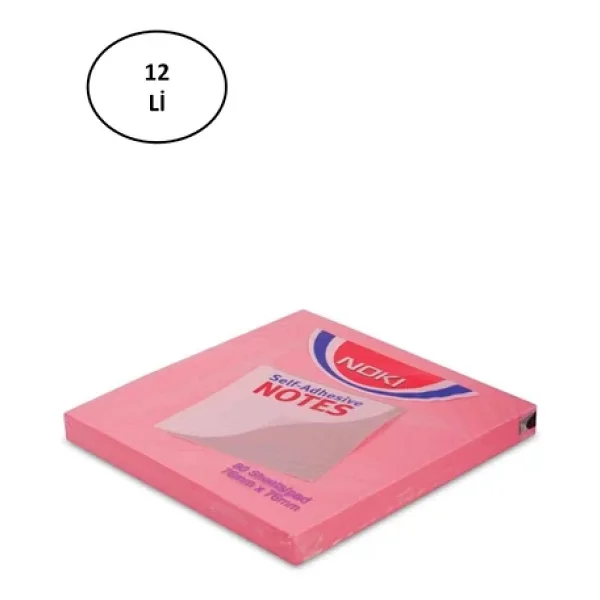 Noki Memo 75x75 Yapışkanlı Not Kağıdı Açık Pembe 12166 - Görsel 3