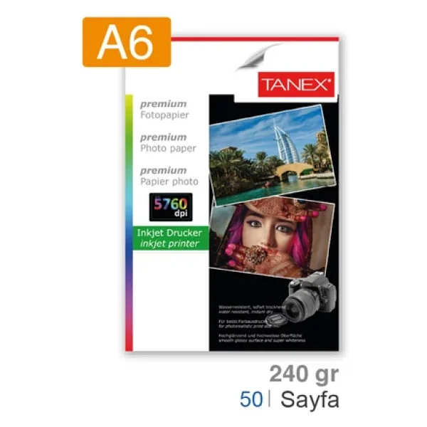 Tanex Fotoğraf Kağıdı A6 240 Gr 100 Mm X 150 Mm 50 Sayfa - Görsel 3