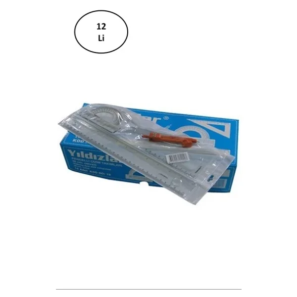 Yıldızlar Çizim Takımı Pergelli 30 Cm 12'li - Görsel 3