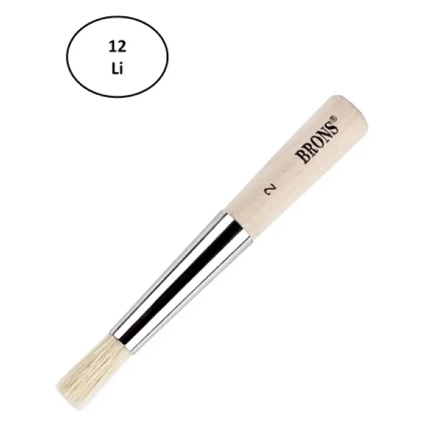 Brons Tampon Fırça Br-661 115 Serisi No:2 12'li - Görsel 3