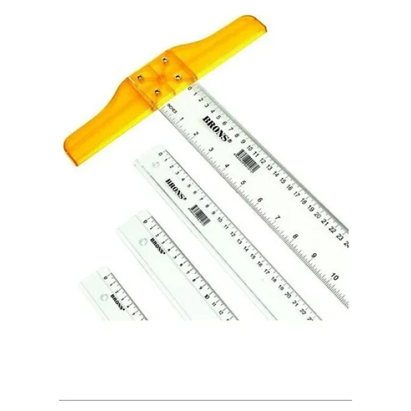 Brons Oynar Başlıklı T Cetveli 75 Cm (Br-114) - Görsel 6