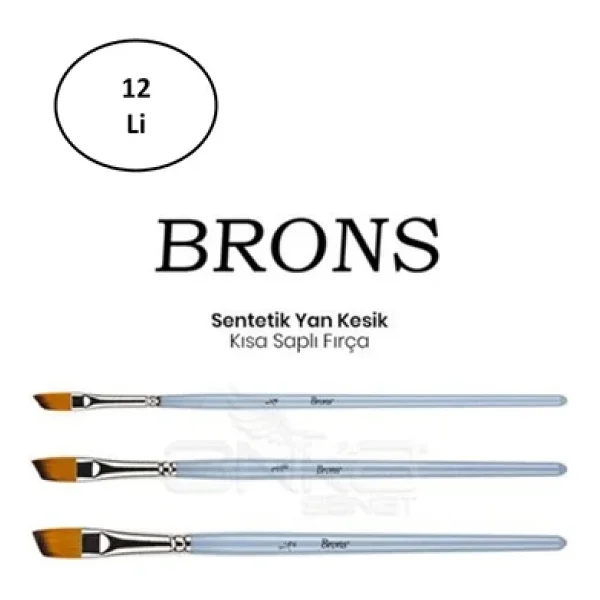 Brons Tavşan Ayağı Fırça 13 Mm (Br-2092) 12'li - Görsel 7