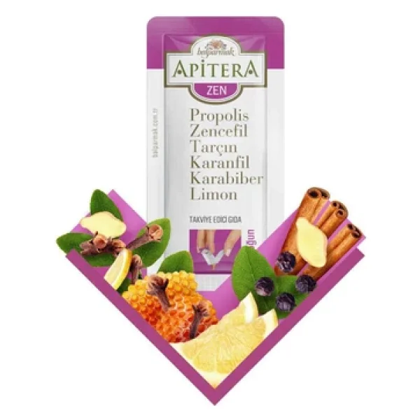 Balparmak Apitera Zen 7 Saşe X 7 G ( Propolis, Zencefil, Tarçın, Karanfil, Karabiber, Limon ) - Görsel 3