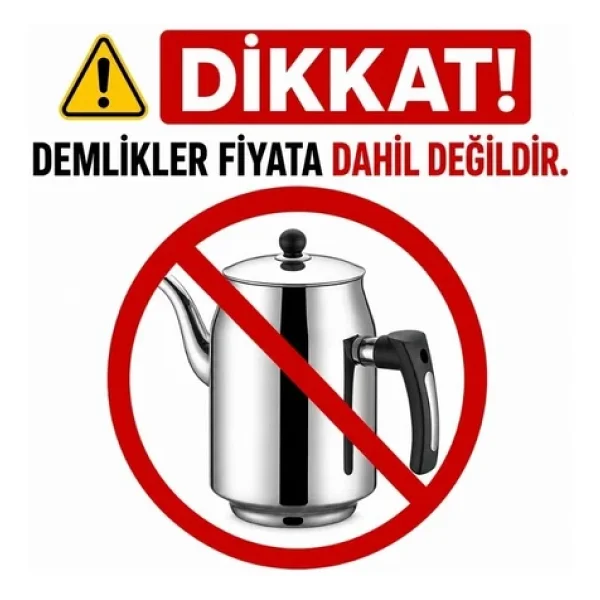 Işıkgaz Silverinox 40 Lık Elektrikli 30 Litre 2 Demlikli Çay Kazanı - Görsel 6