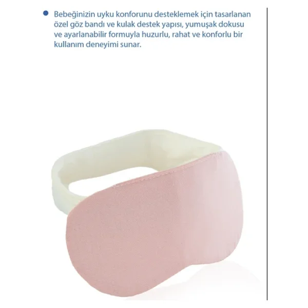 Babyjem Kepçe Kulak Önleyici Ve Uyku Bandı Pudra - Görsel 3