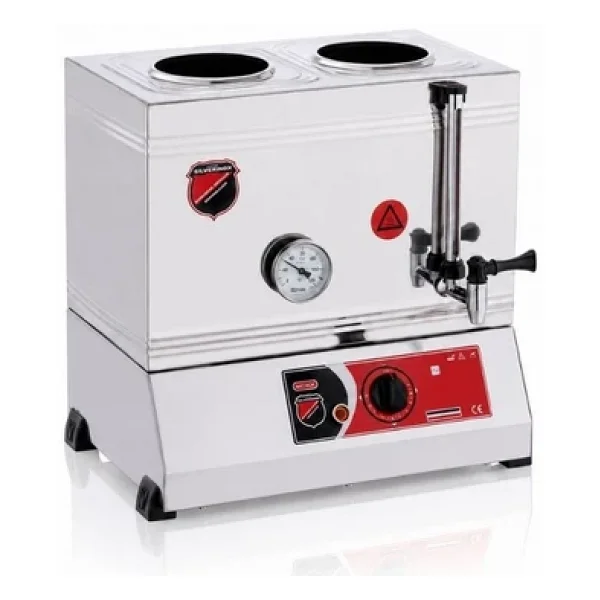 Işıkgaz Silverinox 40 Lık Elektrikli 30 Litre 2 Demlikli Çay Kazanı - Görsel 5