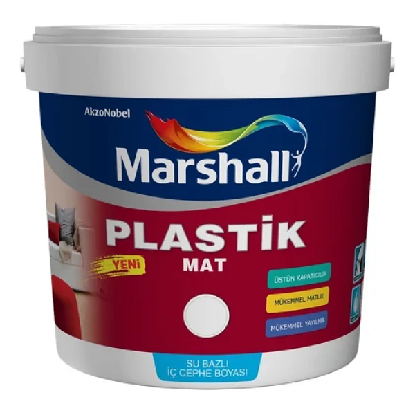 Marshall Plastik Mat Silinebilir 15 Lt İç Cephe Boyası - Görsel 3