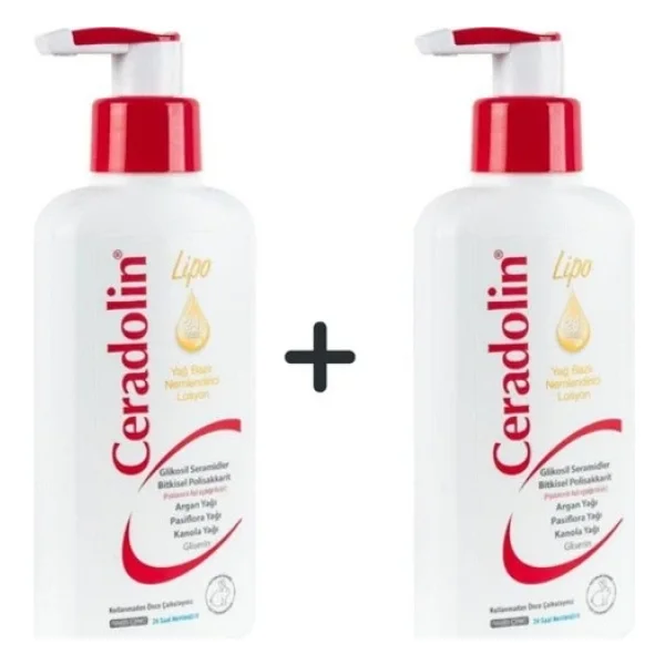 Ceradolin Lipo Yağ Bazlı 200 Ml 2 Adet Nemlendirici Losyon - Görsel 3