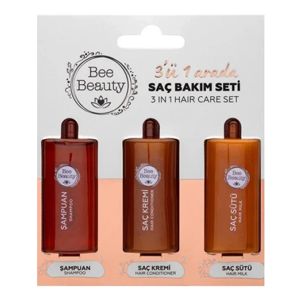 Bee Beauty 3'ü 1 Arada Seyahat Seti 3 X 10 Ml (Şampuan + Saç Kremi + Saç Sütü) - Görsel 2