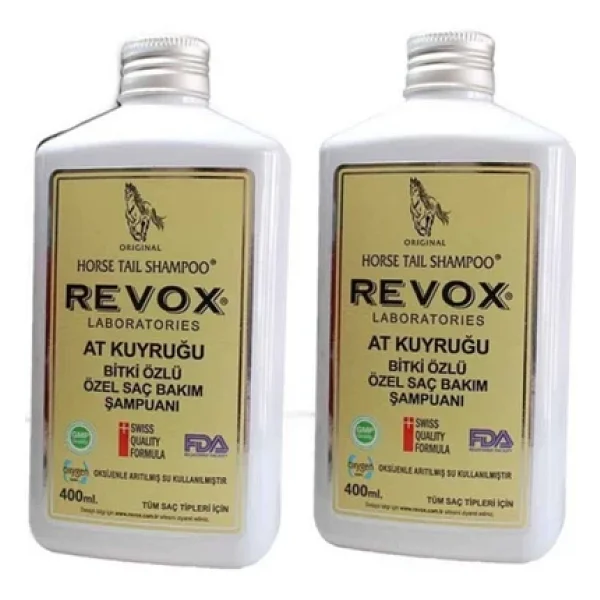 Revox At Kuyruğu Özlü Saç Dökülmesine Karşı Şampuan 400 Ml 2 Adet - Görsel 3