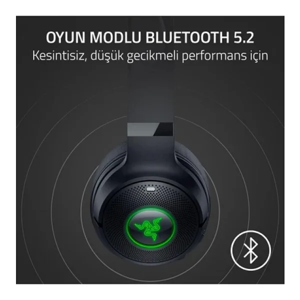 Razer Kraken Kitty V2 BT Siyah Kulak Üstü Bluetooth Kulaklık - Görsel 6
