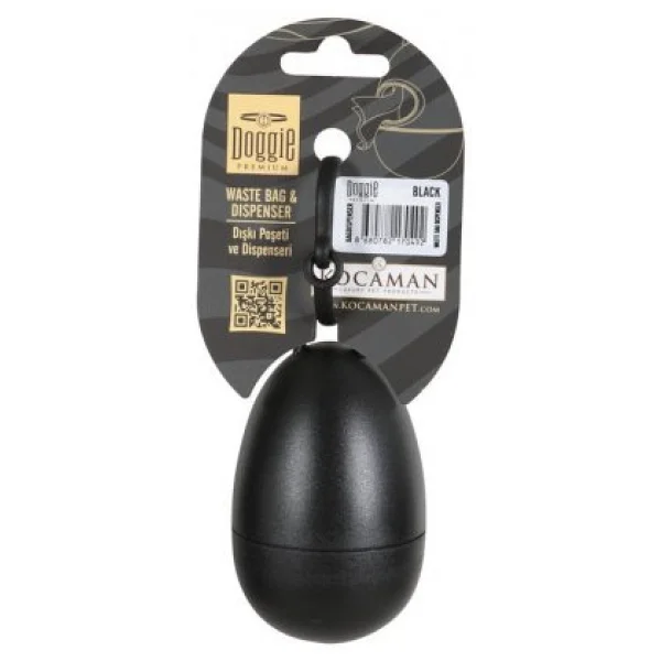Doggie Dışkı Kabı Ve Poşeti 1x15'li Set Siyah - Görsel 2