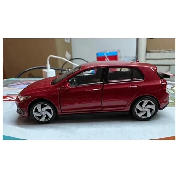 Oyuncak Metal Model Araba 1/36 Çek Bırak Vw Golf 8 Gtı Kırmızı - Görsel 2