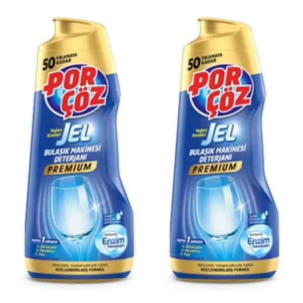 Porçöz Premium Bulaşık Makinesi Jel Deterjanı 900 Ml 2'li - Görsel 3