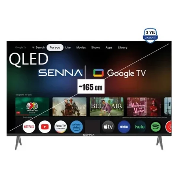 Senna 65uq9500f 4K Ultra HD 65" 165 Ekran Uydu Alıcılı Google Smart QLED TV - Görsel 4