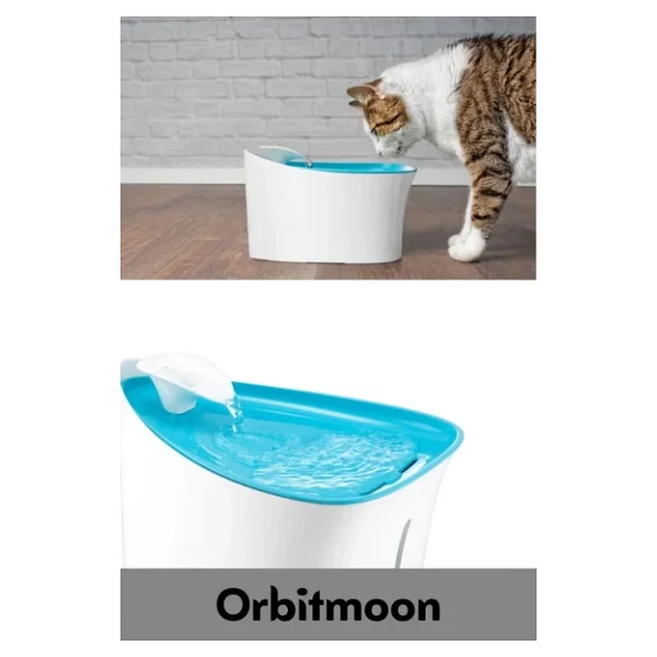 Premium 5w1a Adaptörlü Otomatik Uyarılı Aktif Karbon Filtreli Sessiz Uyarılı Kedi Köpek Su Kabı - Görsel 2