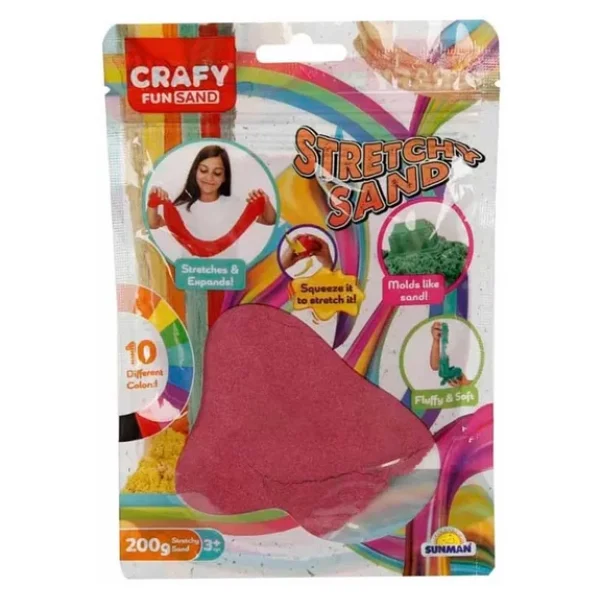 Crafy Streç Pembe Oyun Kumu 200 gr
