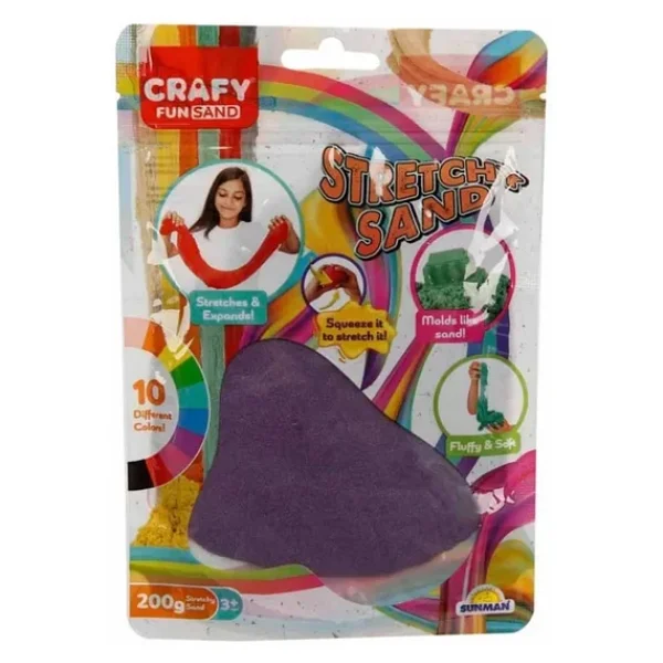 Crafy Streç Mor Oyun Kumu 200 gr
