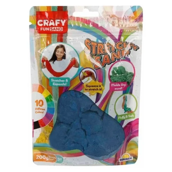 Crafy Streç Koyu Mavi Oyun Kumu 200 Gr