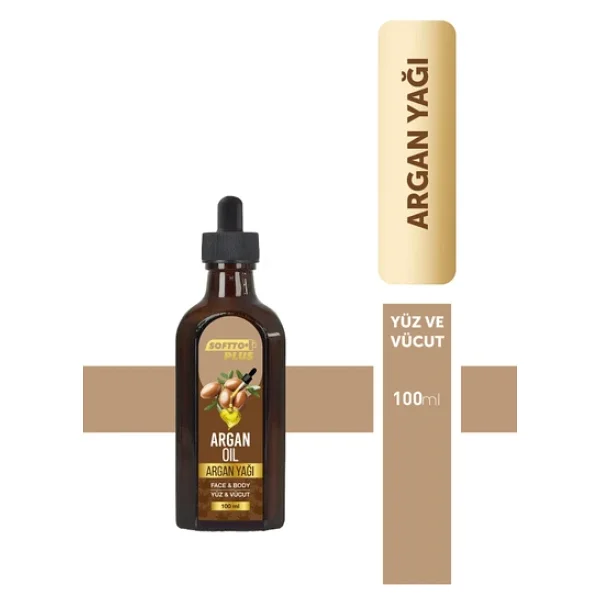 Softto Plus Argan Cilt Nemlendirme Etkili Yüz Ve Vücut Yağı 100 Ml - Görsel 6