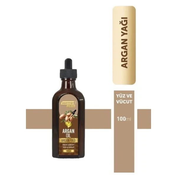 Softto Plus Argan Cilt Nemlendirme Etkili Yüz Ve Vücut Yağı 100 Ml - Görsel 4