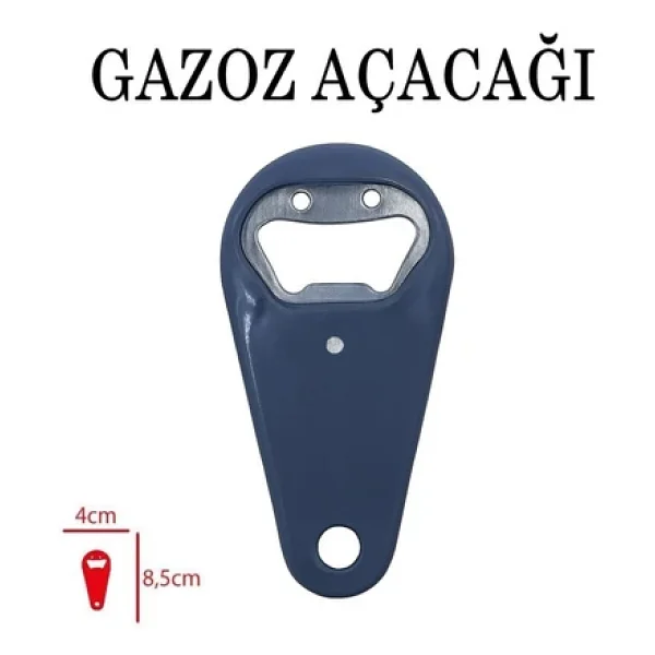 Plastik Saplı Gülen Yüz Mıknatıslı Şişe Gazoz Soda Açacağı Açacak - Görsel 3
