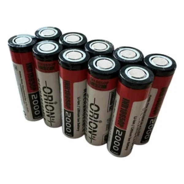 Orion 10 Adet 18650p 3.7v 2000mah 15c Şarj Edilebilir Pil - Görsel 5
