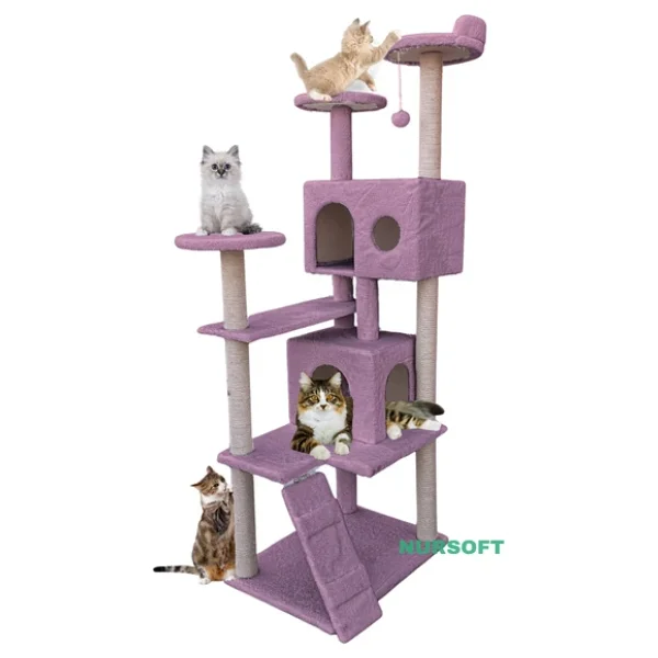 Nursoft Kule Tırmalama Ve Kedi Evi - Görsel 3