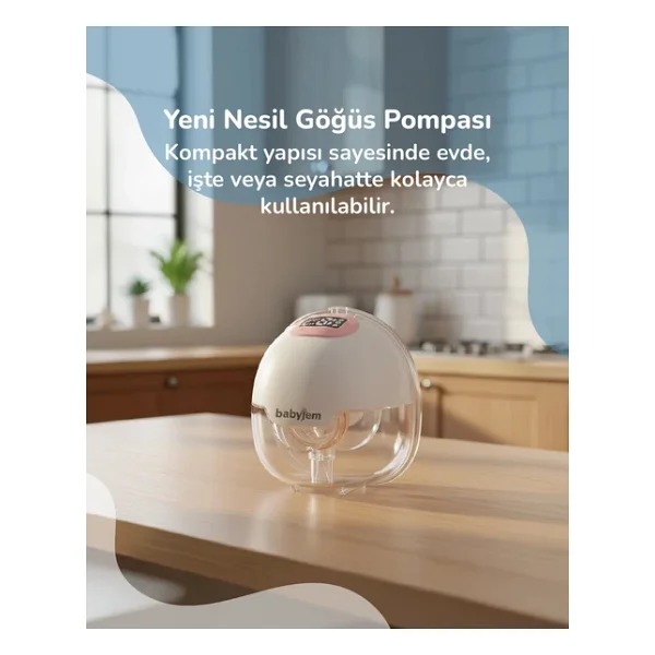 Babyjem Yeni Nesil Ultra Vakumlu Giyilebilir Göğüs Pompası - Görsel 3