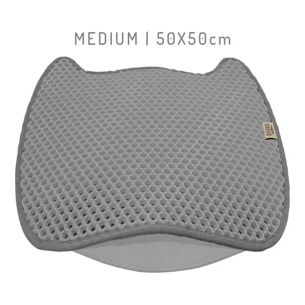 Cattie Taraklı Model Kum Toplayıcı Fonksiyonel Kedi Paspası Grey - Kedi Model M Boy 50-50cm - Görsel 5