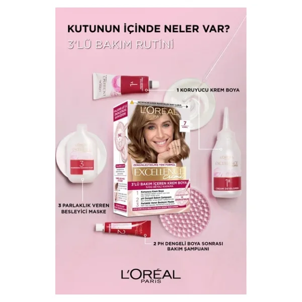 L'oreal Paris Excellence Creme 6.54 Açık Kızıl Kahve Saç Boyası - Görsel 6