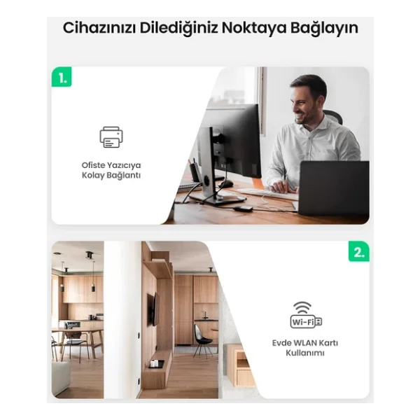 Ugreen 10319 5 M USB 2.0 Uzatma Kablosu - Görsel 6